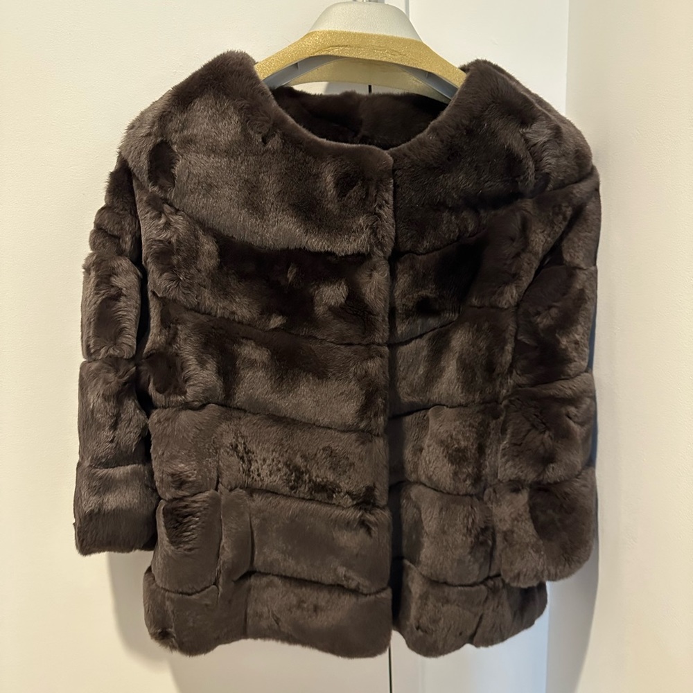 Brand new with tag real fur coat